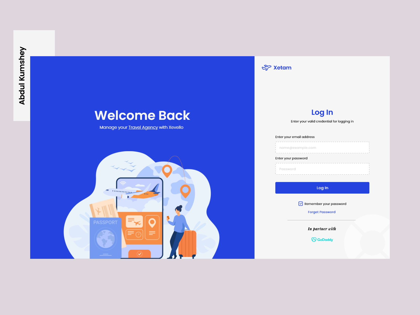 Modern Log In Page for Website by Abdul Kumshey on Dribbble