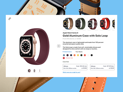 Apple watch product page