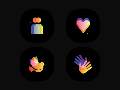 Pride Month design gradient icon iconography icons illustration pattern pride pridemonth ui uitrends