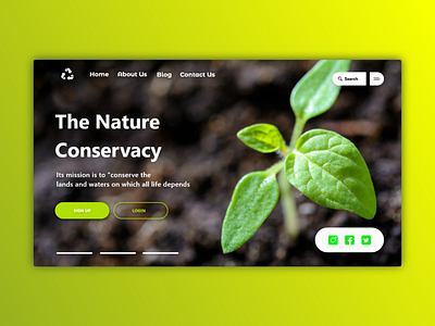 Eco design ui ux web website xd xddailychallenge