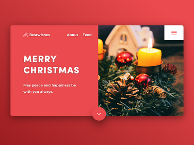 Christmas design flat ui ux web website xd xddailychallenge