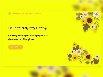 Stay Happy design flat illustration minimal ui ux web website xd xddailychallenge