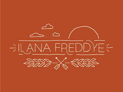 Ilana Freddye hand lettering lettering logo