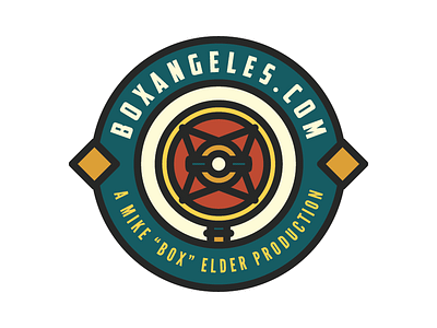 Box Angeles badge mic microphone podcast vintage
