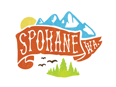 Spokane outdoor pnw spokane t shirt washington