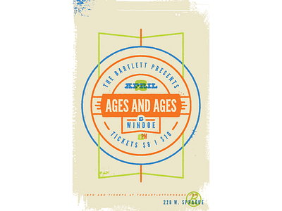 Ages and Ages concert pnw poster rock spokane vintage