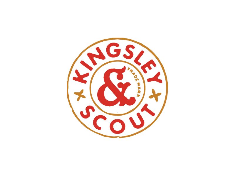 Kingsley & Scout icon label logo mark retro