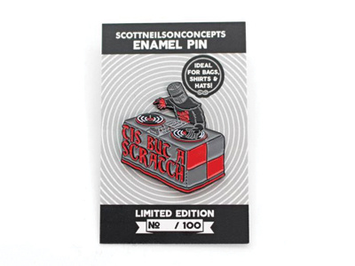 Tis But A Scratch Enamel Pin badge enamel pin monty python packaging pin typography