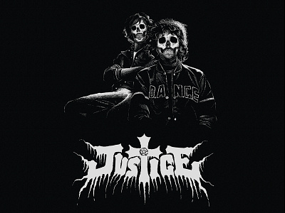 Death Metal Justice artwork band band poster death metal illustration logo