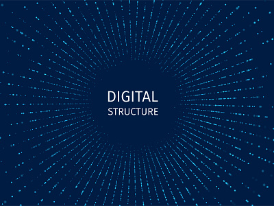 Digital structure. Futuristic technology background