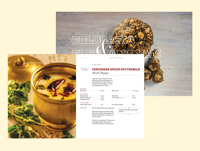 Recipe spread / Melodies from my kitchen case study cookbook editorial food photography graphic design photography