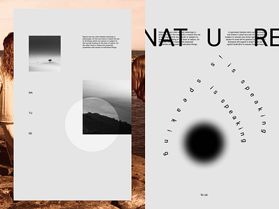 NATURE abstract design dribbble graphicdesign minimalism nature poster shot typography