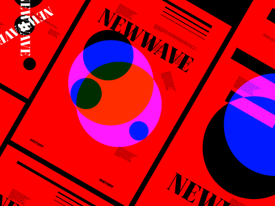NEWWAVE abstract design dribbble graphicdesign layout poster posterdesign shot swiss typography