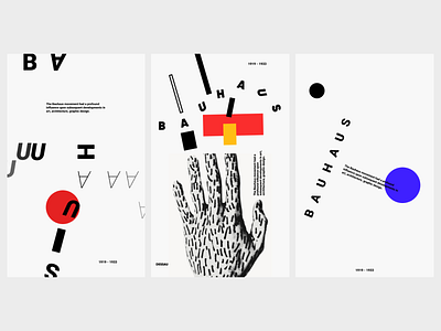 BAUHAUS art bauhaus design dribbble figma graphicdesign inspiration kinetictype poster posterart shot typography