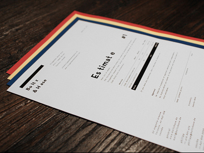 Our new Identity is done. bauhaus business cards identity letterhead logo stationary