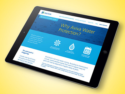 Aviva Water Protection Website