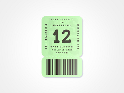 bus ticket branding concept design illustrator illustrator cc photoshop redesign ticket