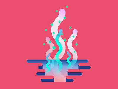 There's a secret place where imagination is ever steaming colours illustrations illustrator vectors