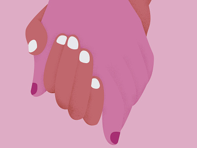 Hands graphic design illustration illustrator lgbt photoshop pink poster simple texture