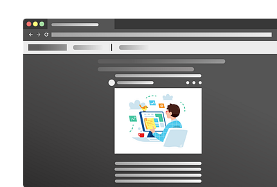 Article browser design illustration ui vector