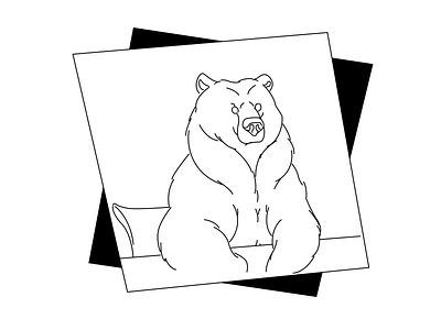 Boss Bear app bear design figma flat icon illustration logo minimal ui ux vector web