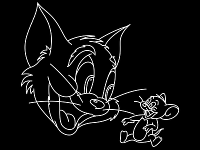 Tom & Jerry animation branding cartoon design icon illustration minimal tom and jerry ui ux vector web