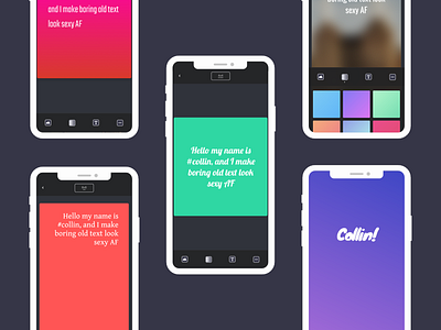 Collin App Reveal composer editor instagram mockup producthunthackathon tweet