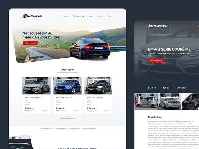 BMW Makelaar - Car Reseller Website