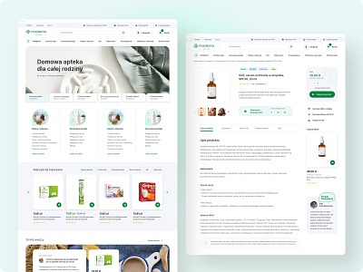 Apteka Moderna - e-Commerce design ecommerce graphic design ux web website