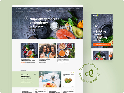 Organic market - e-Commerce design ecommerce graphic design ui ux web website