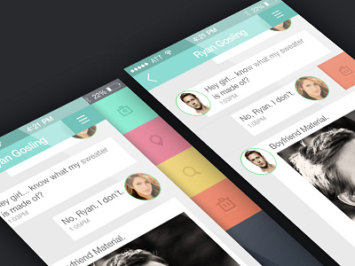 Messenger app design app chat flat ios messenger mobile ui user interface