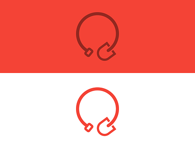 it's a shovel. circle design fun icon logo minimalistic shovel simple