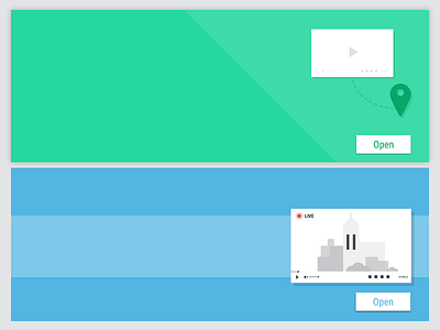 Partial view of our App Card UI cards color dashboard design desktop flat illustration interface simple ui visual