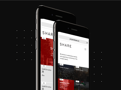 SHARE Web app design concept design interface share ui ux