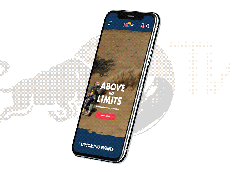 Redbull TV app concept