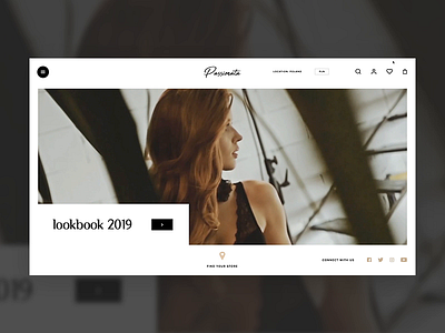 Lookbook concept for lingerie store adobe xd animation beautifull beauty design interactive vision intervi lingerie model motion principle sensual sexy swipe ui underwear