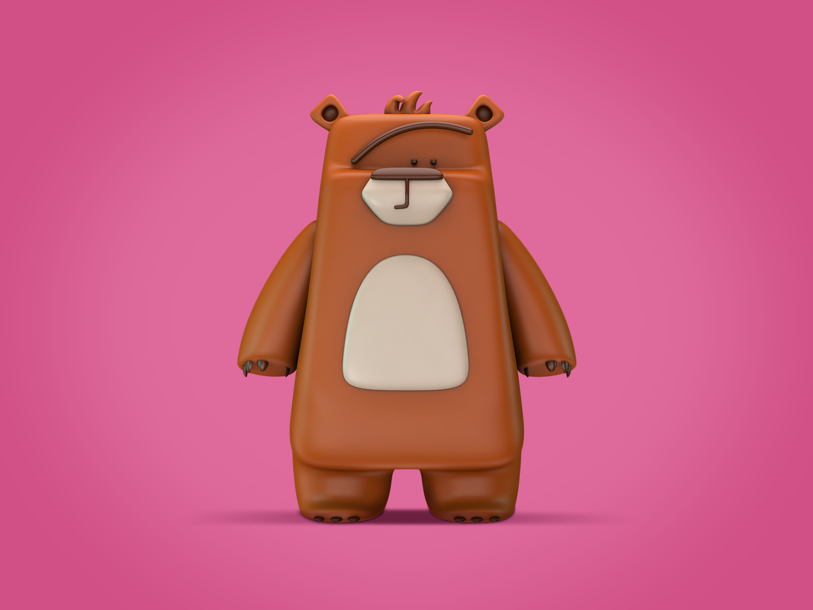 Bear 3D by Szabó Andrea on Dribbble