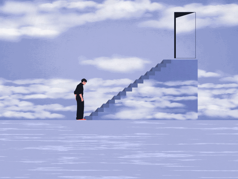 Truman show after effects animation gif illustration truman show