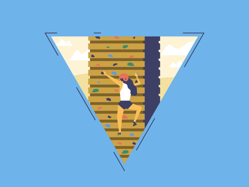 Climbing by Szabó Andrea on Dribbble