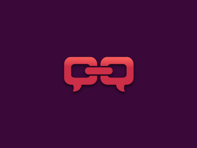 Social Link logo concept bubble illustrator logo social social link