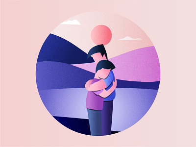 Embrace adobe illustrator embrace equality hug illustration lgbt texture