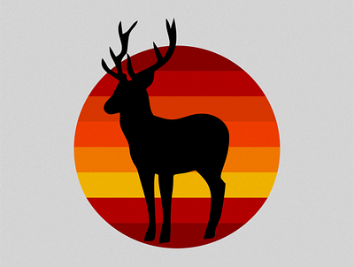 deer logo animation design icon illustration illustrator logo minimal typography vector