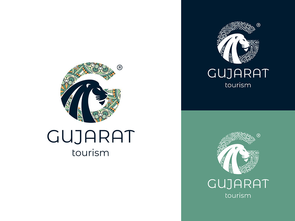 tourism logo of gujarat