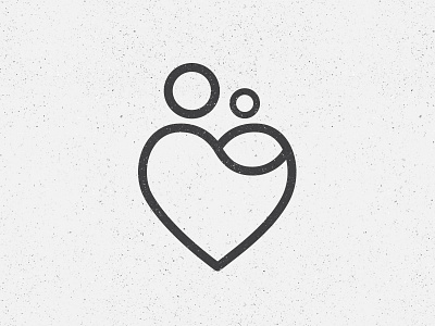 new beginnings concept baby child circle heart identity logo mom mother mother and baby new beginnings nonprofit simple