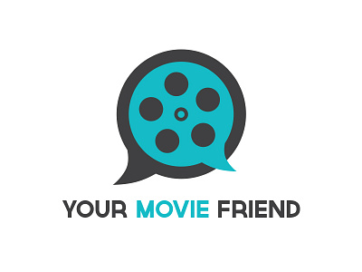 Your Movie Friend logo brand entertainment film film critic film logo film reel friend logo movie movie critic movie logo reel your movie friend