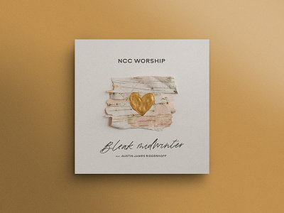 Bleak Midwinter album art album album artwork bleak midwinter gold heart washington dc winter