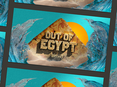 Out Of Egypt series design brand identity branding church church series exodus message series series series key art sermon series