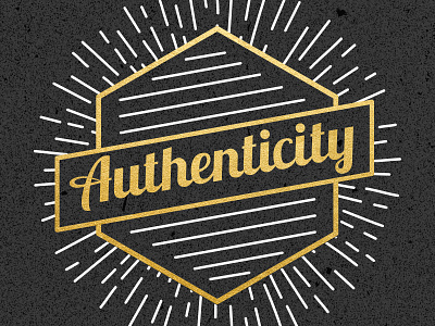 Authenticity authenticity badge blog gold header national community church post sunburst title white