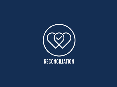 icon check checkmark church heart icon reconcile reconciliation