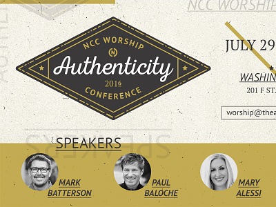 NCC Worship Conference collateral